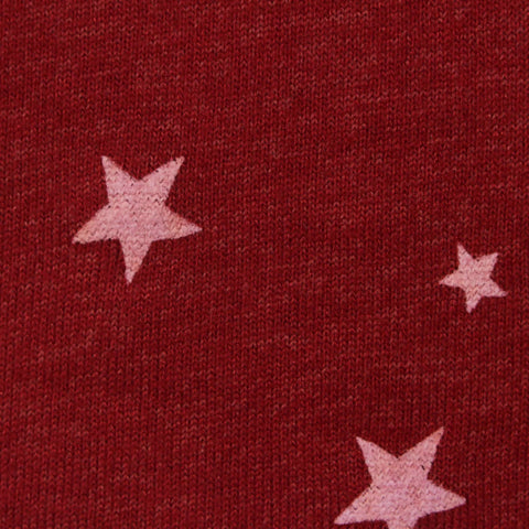Red Stars Chunky Knit, Viscose-Poly