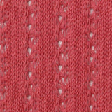 Coral Vertical-Eyelet Chunky Knit, Cotton — texture