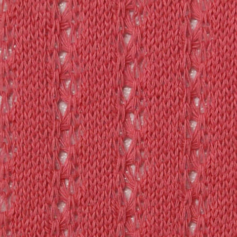 Coral Vertical-Eyelet Chunky Knit, Cotton
