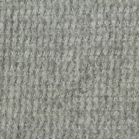 Dark Grey Marl Waffle Knit, Polyester, 188 gsm