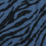 Blue Tiger Jersey Knit, Viscose-Poly