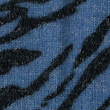Blue Tiger Jersey Knit, Viscose-Poly — texture