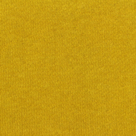 Polyester Cotton French Terry Fabric, 240 gsm, 170 cm — Yellow