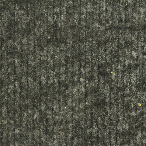 Dark Grey Marl Rib Knit, Viscose-Poly, 220 gsm, 157 cm