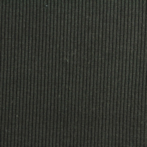 Polyester Viscose Stretch Rib Knit Fabric, 400 gsm, 125 cm — Green