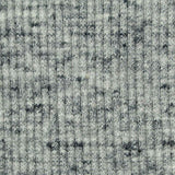 Grey Marl Rib Knit, Poly-Cotton — texture