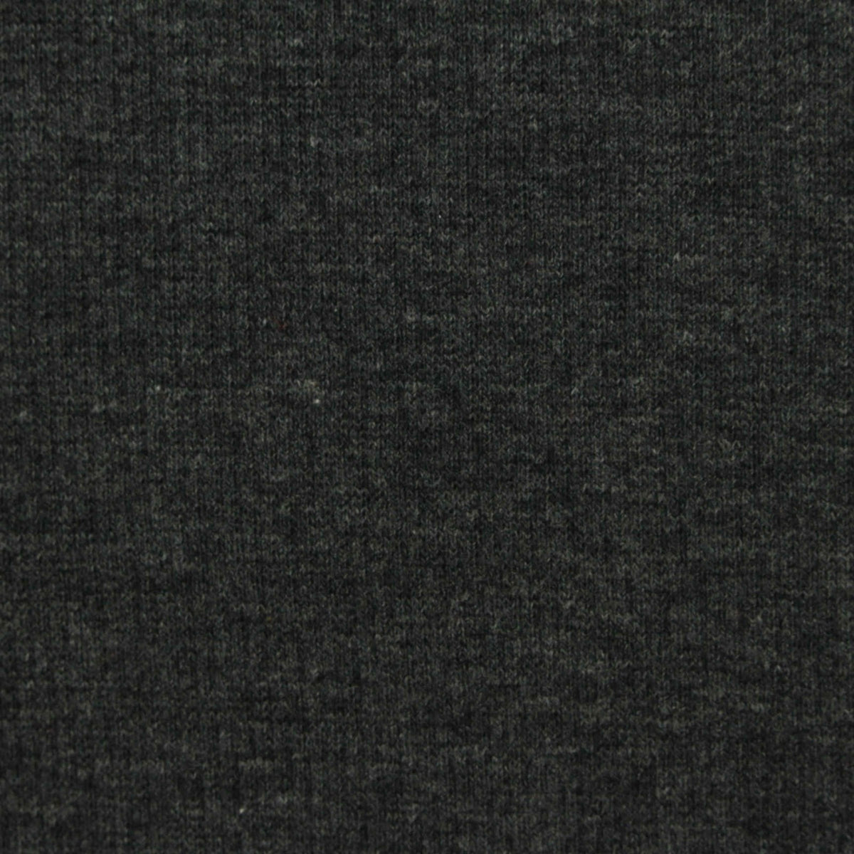 Dark Grey Marl Rib Knit, Poly-Cotton, 290 gsm