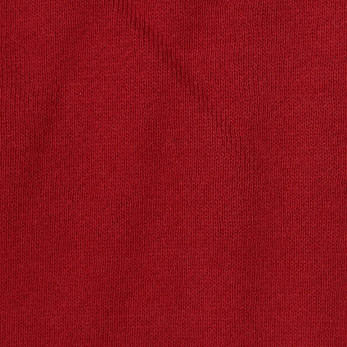 Brushed Polyester Cotton French Terry Fabric, 250 gsm, 170 cm — Red