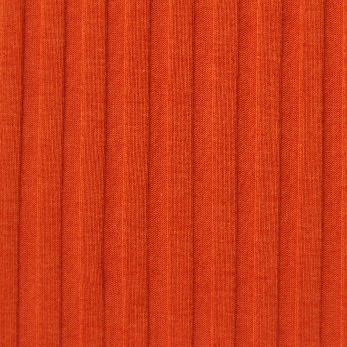 Cotton Viscose Stretch Rib Knit Fabric, 250 gsm, 110 cm — Orange