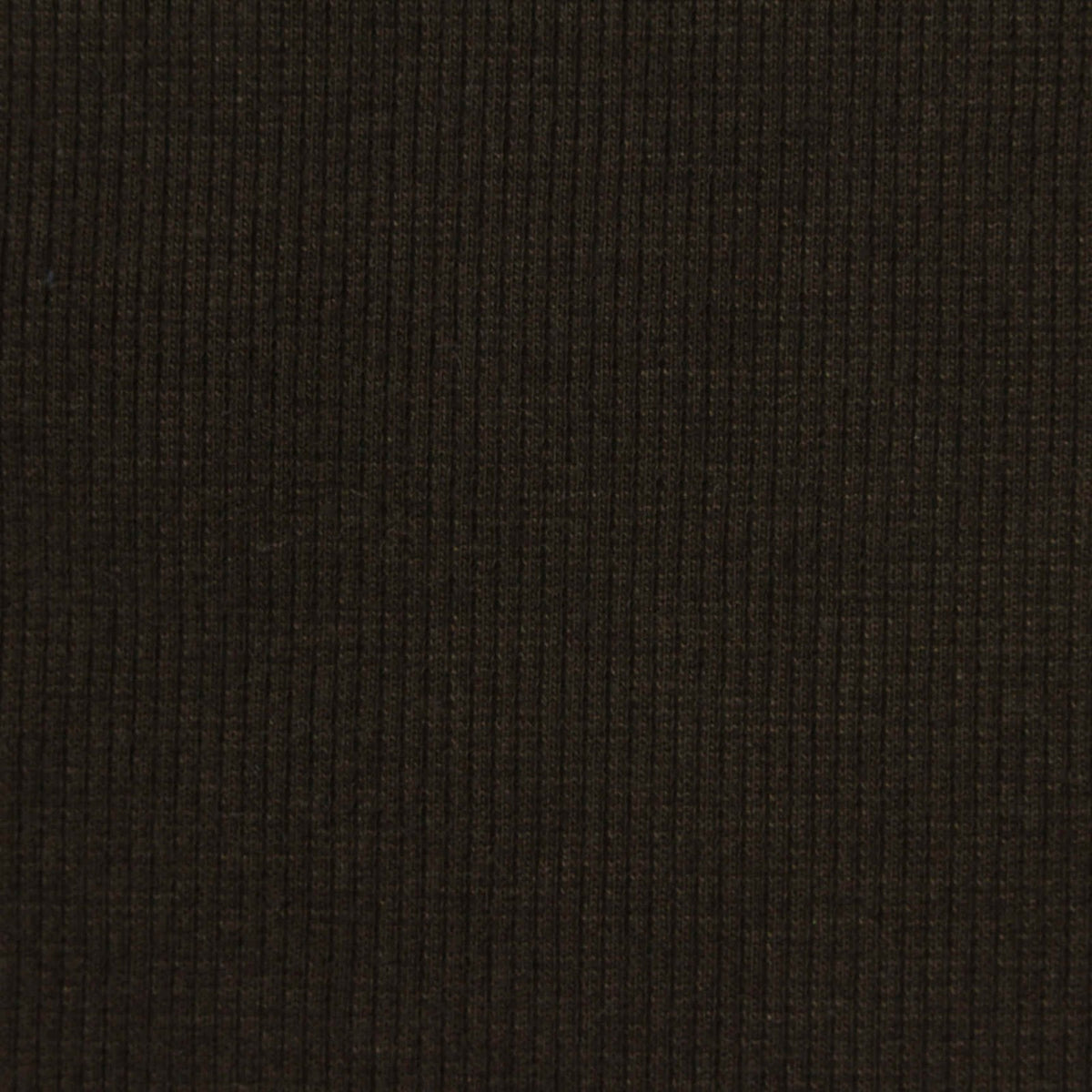 Polyester Cotton Stretch Rib Knit Fabric, 280 gsm, 120 cm — Brown