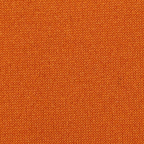 Brushed Polyester Stretch French Terry Fabric, 205 gsm, 155 cm — Orange