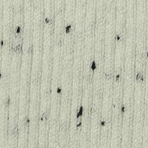 Light Grey Marl Rib Knit, Viscose-Poly, 450 gsm