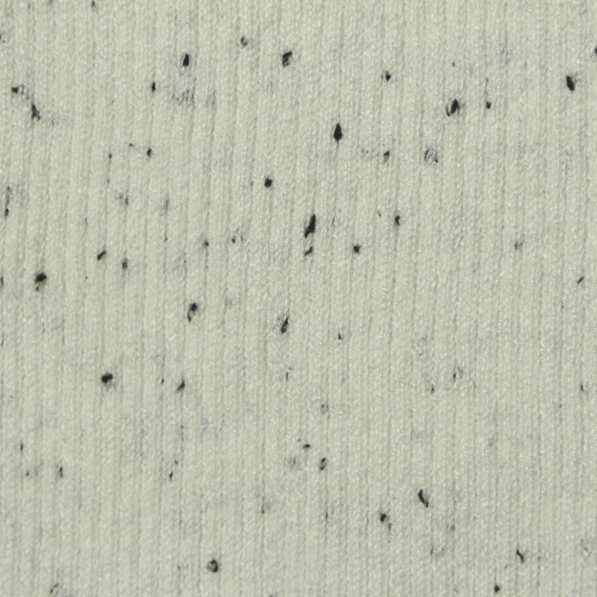 Light Grey Marl Rib Knit, Viscose-Poly, 450 gsm