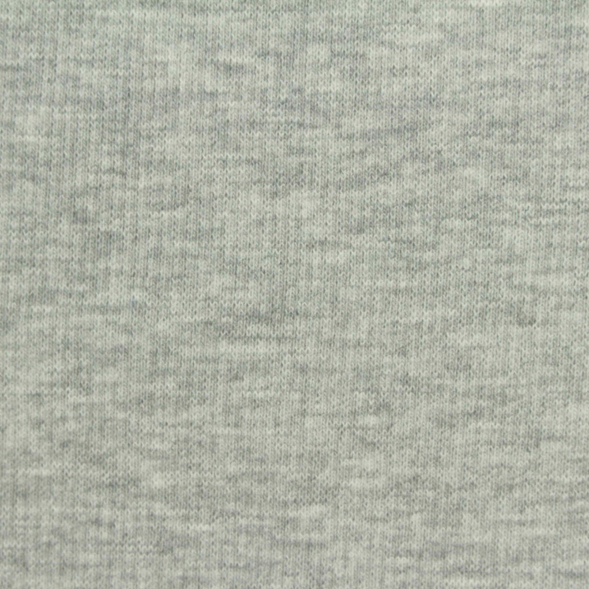 Grey Heather Rib Knit, Cotton-Poly, 260 gsm