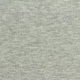 Grey Heather Rib Knit, Cotton-Poly