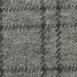 Dark Grey Check Interlock Knit, Poly-Viscose — texture