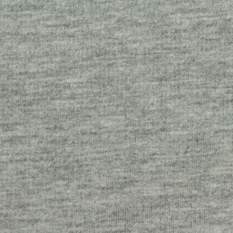 Light Grey Marl French Terry, Poly-Cotton, 221 gsm