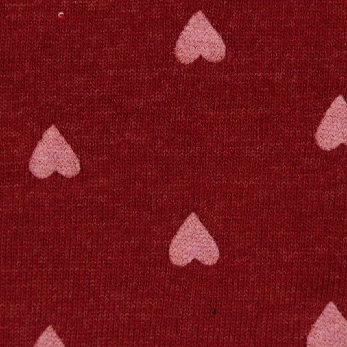 Light Pink Hearts Chunky Knit, Viscose-Poly
