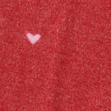 Light Pink Heart Chunky Knit, Viscose-Poly