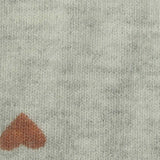 Grey Heart Chunky Knit, Viscose-Poly — texture