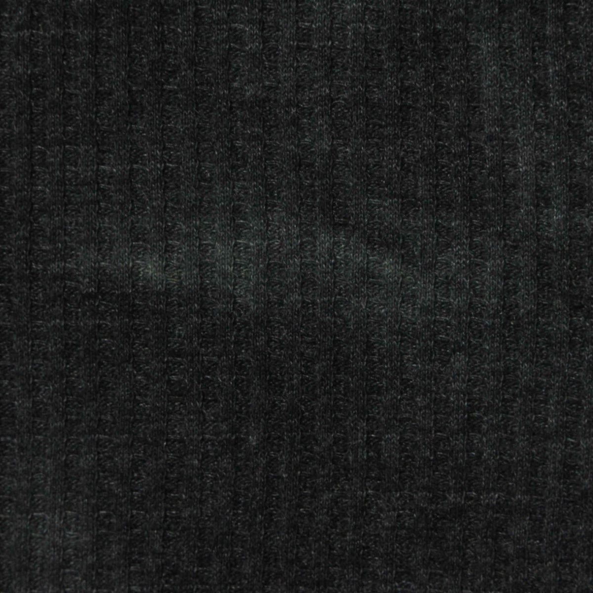 Dark Grey Marl Waffle Knit, Cotton-Poly, 185 gsm