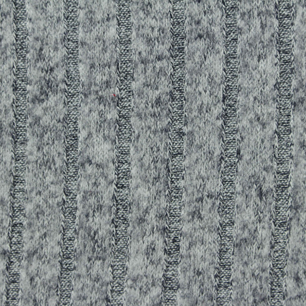 Grey Marl Rib Knit, Viscose-Poly, 175 gsm