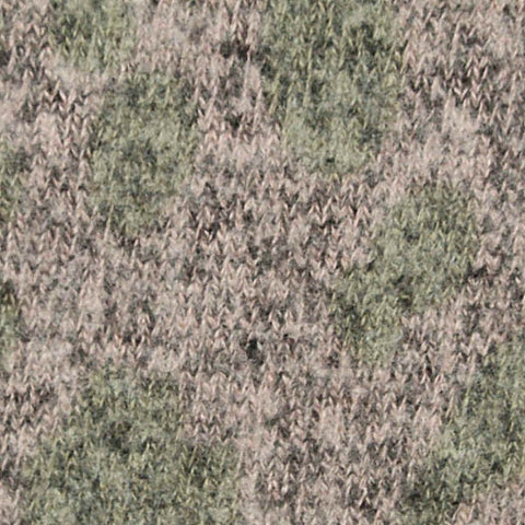 Green Camo Chunky Knit, Viscose-Poly, 330 gsm