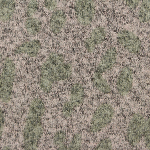 Green Camo Chunky Knit, Viscose-Poly, 330 gsm