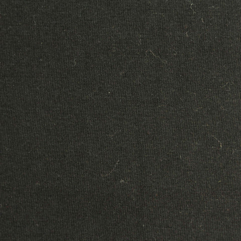 Cotton Stretch Jersey Knit Fabric, 175 gsm, 170 cm — Black, ref EF-244818