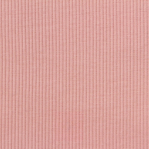 Cotton Polyester Stretch Knit Fabric, 380 gsm, 128 cm — Pink