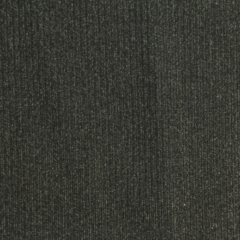 Dark Grey Marl Rib Knit, Polyester, 176 gsm