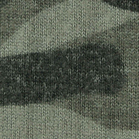 Green Camo Chunky Knit, Viscose-Poly, 300 gsm, 155 cm