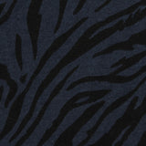Black Zebra French Terry, Cotton-Poly