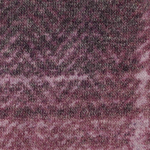 Purple Chevron French Terry, Poly-Viscose