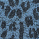 Dark Grey Leopard Knit, Viscose-Poly
