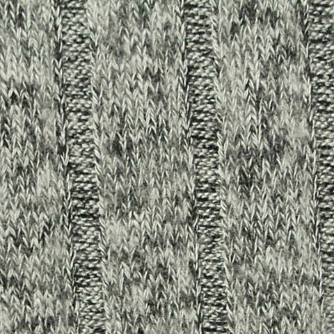 Heather Grey Marl Rib Knit, Viscose-Poly, 200 gsm