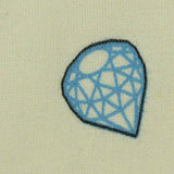 Blue Diamond Interlock Knit, Poly-Cotton — texture