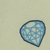 Blue Diamond Interlock Knit, Poly-Cotton — texture