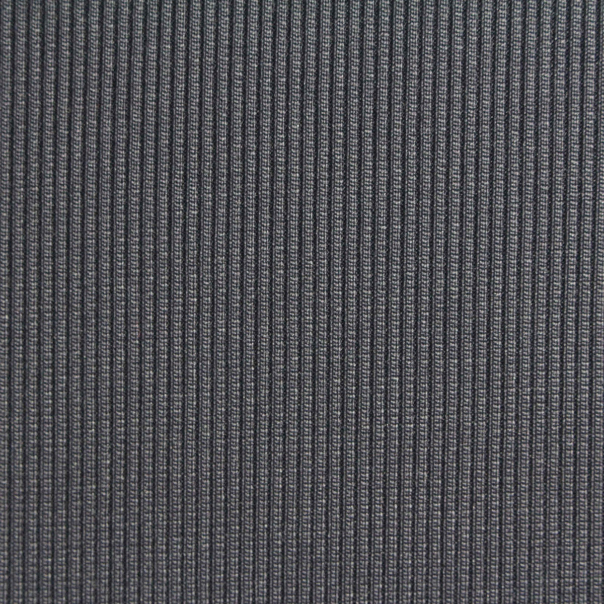 Dark Grey Ribbed Rib Knit, Nylon