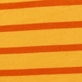 Orange Horizontal-Stripe Ponte Knit, Viscose-Poly, 340 gsm