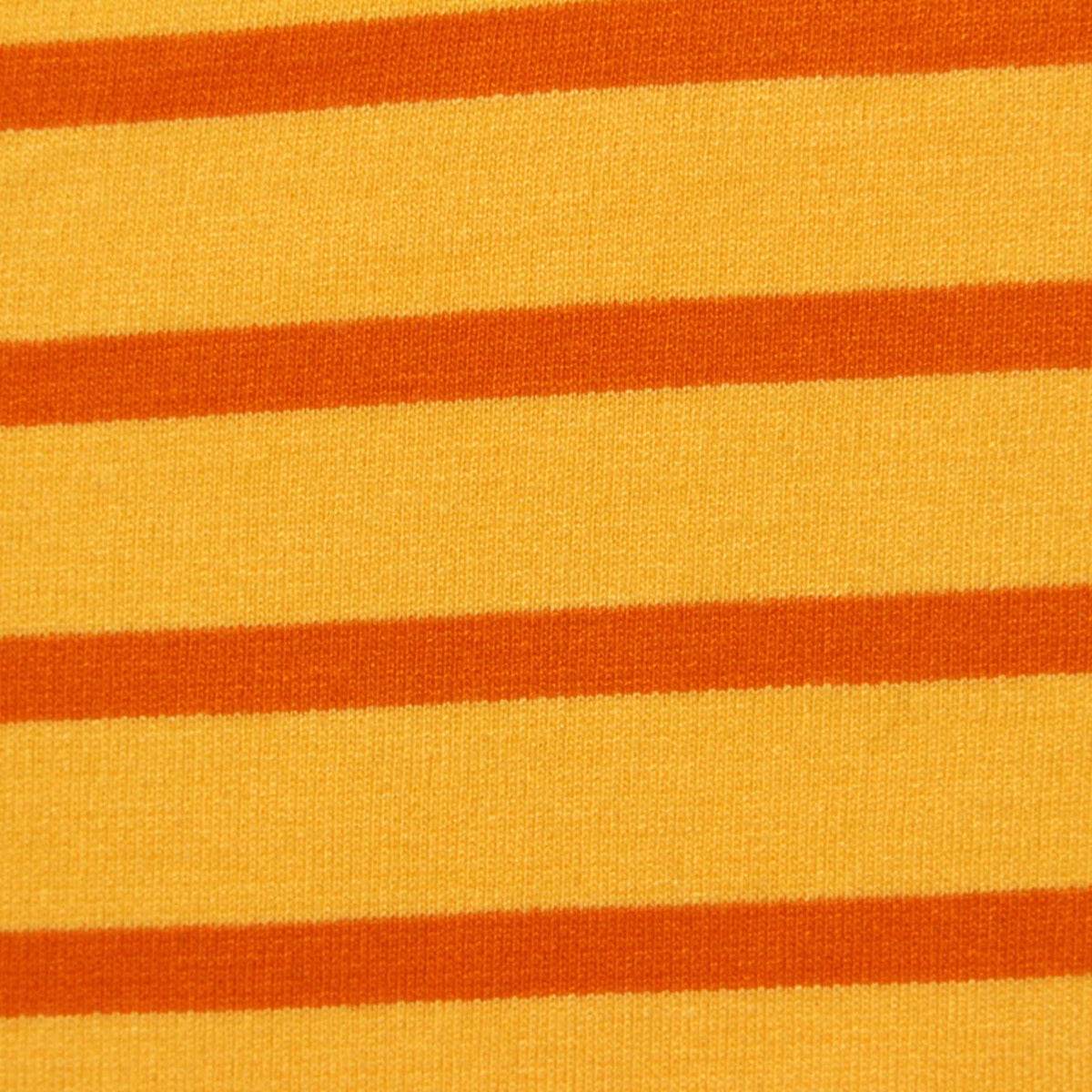 Orange Horizontal-Stripe Ponte Knit, Viscose-Poly, 340 gsm