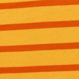 Orange Horizontal-Stripe Ponte Knit, Viscose-Poly