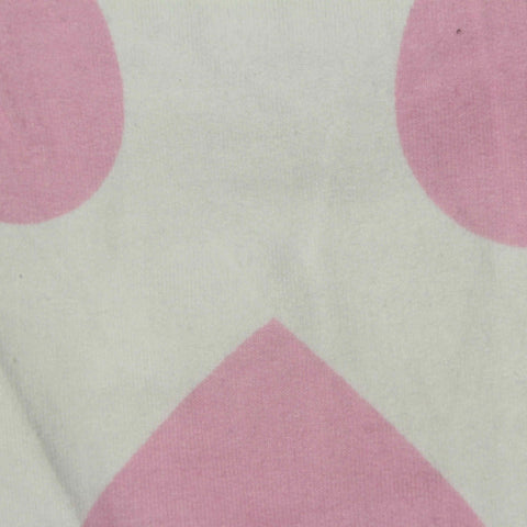Pink Dots French Terry, Cotton