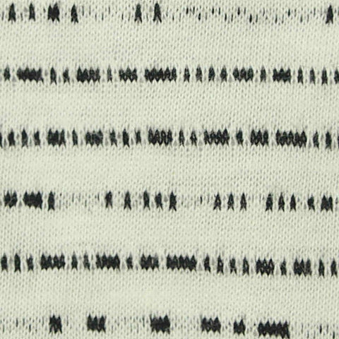 Black Horizontal-Stripe Jacquard, Cotton-Poly, 165 gsm