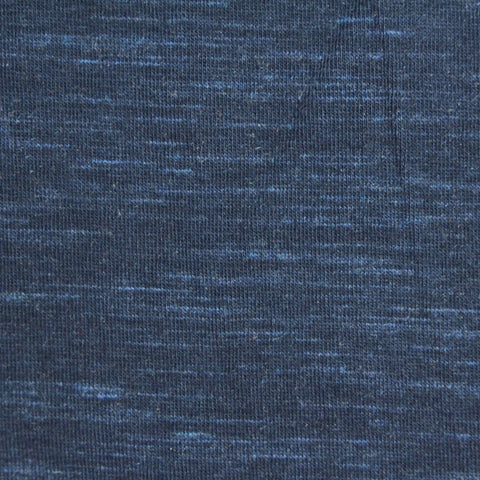 Dark Blue Marl Jersey Knit, 180 gsm