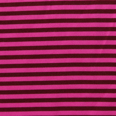 Brushed Polyester Stretch Jersey Knit Fabric, 140 gsm, 157 cm — Pink