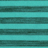 Teal Horizontal-Stripe Jersey Knit, Polyester — texture