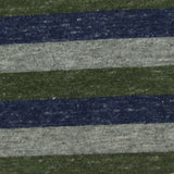 Dark Blue Horizontal-Stripe Jersey Knit