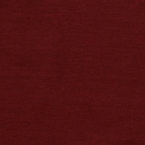 Dark Red Heather Jersey Knit, Poly-Cotton