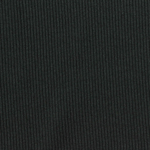 Polyester Stretch Rib Knit Fabric, 354 gsm, 140 cm — Grey